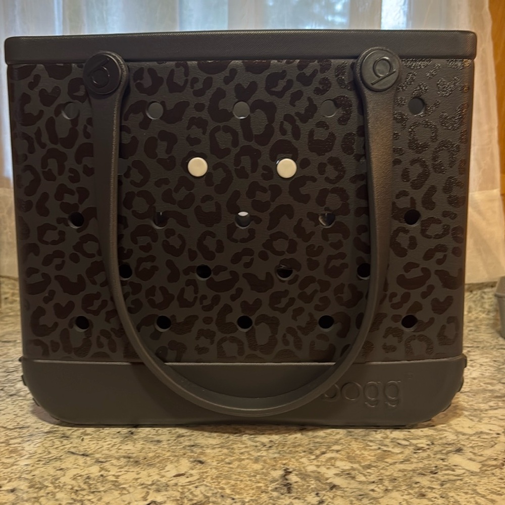 Leopard print Bogg bag 15x13x5.25